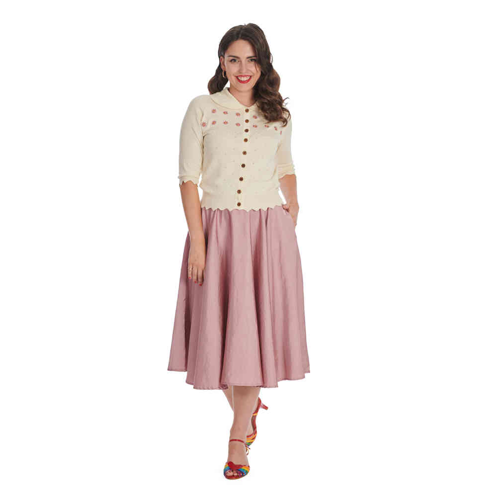 Banned - Rose Cardigan - Wit